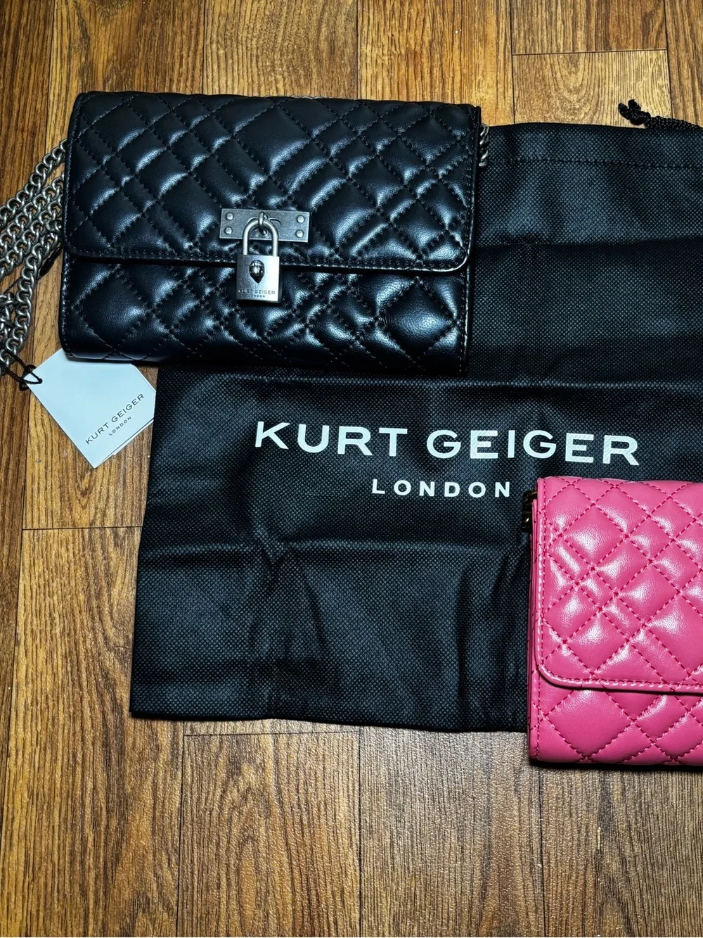 KURT GEIGER Brixton Leather Chain Wallet